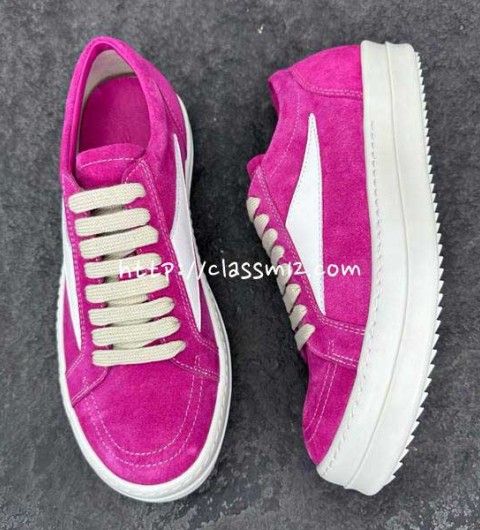 릭오웬스 25 한정판 23 EDFU 남여공용 소가죽 카프스킨 운동화 B5365