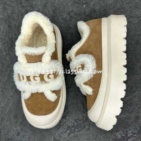 UGG 25 한정판 여성 소가죽 카프스킨 신발 B5367