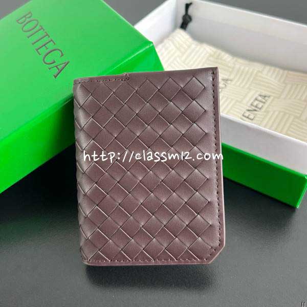 보테가베네타 25 한정판 796964 Piccolo Elap 소가죽 카프스킨 반지갑 E900