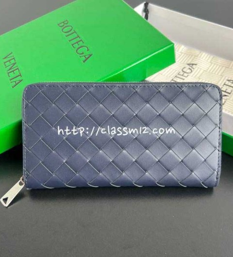 보테가베네타 25 한정판 593217 소가죽 카프스킨 장지갑 E902