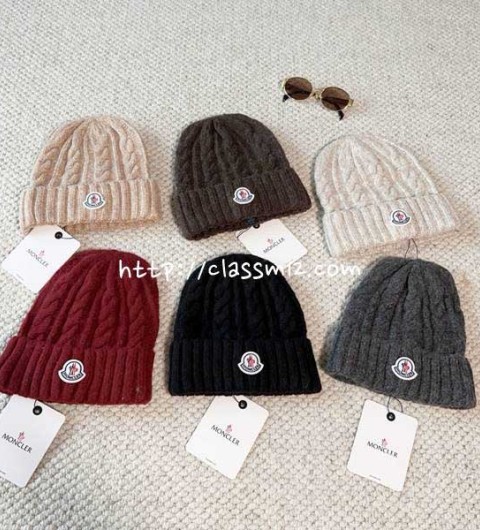 몽클레어 25 한정판 양털 비니 모자 D3301