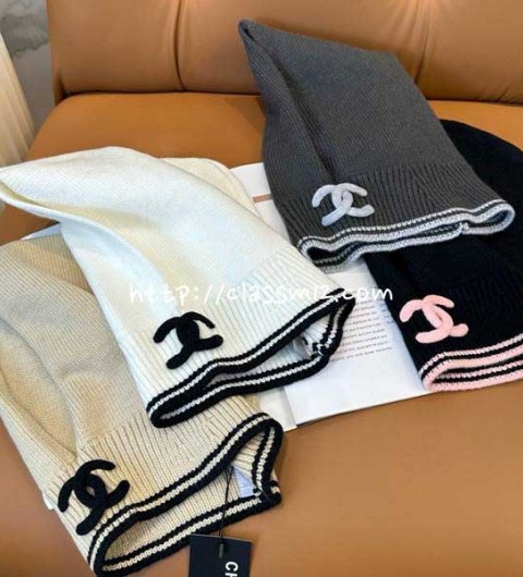 샤넬 25 한정판 양털 비니 모자 D3303