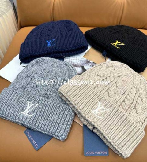 루이비통 25 한정판 양털 비니 모자 D3305