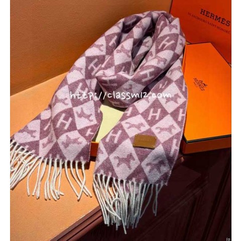 에르메스 25 한정판 양털 목도리 D3310