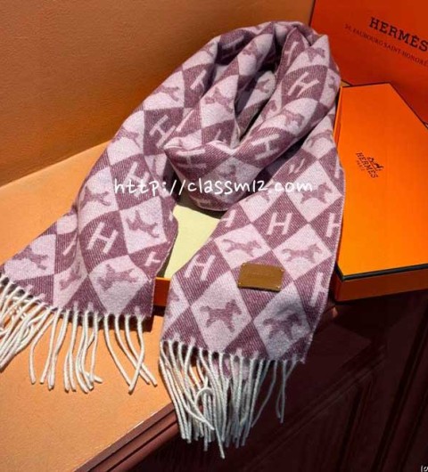 에르메스 25 한정판 양털 목도리 D3310