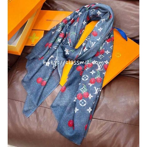 루이비통 25 한정판 TM Monogram Cerise 스카프 D3314