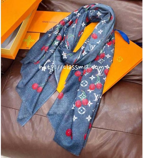 루이비통 25 한정판 TM Monogram Cerise 스카프 D3314
