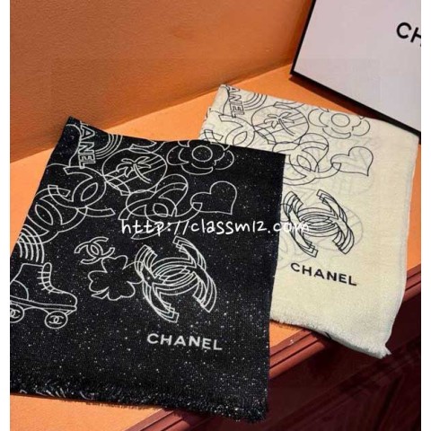 샤넬 25 한정판 스카프 D3316