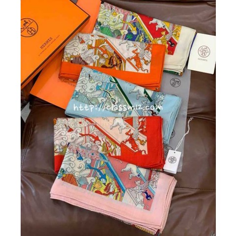 에르메스 25 한정판 스카프 D3319