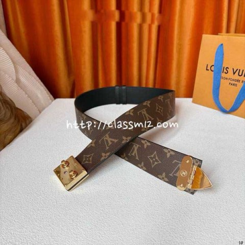 루이비통 25 한정판 S-Lock 5.0cm 허리 벨트 F1289