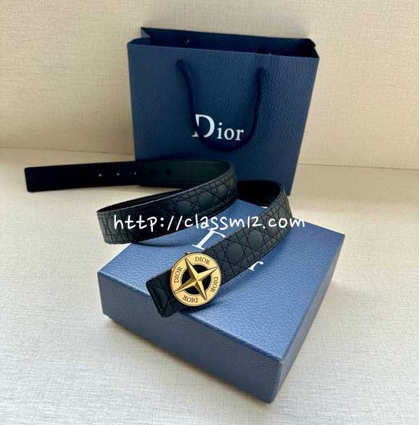 디올 25 한정판 Charm 3.5cm 벨트 F1297