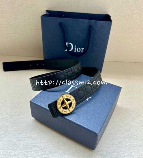 디올 25 한정판 Charm 3.5cm 벨트 F1297