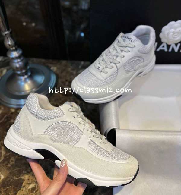 샤넬 25 한정판 여성 운동화 B5378