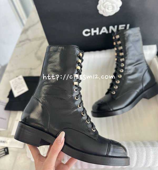 샤넬 25 한정판 여성 부츠 B5381