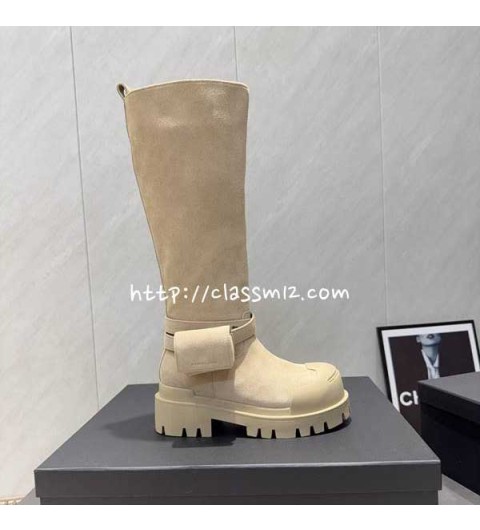 DYMALNOTPY 25 한정판 여성 소가죽 카프스킨 부츠 B5435