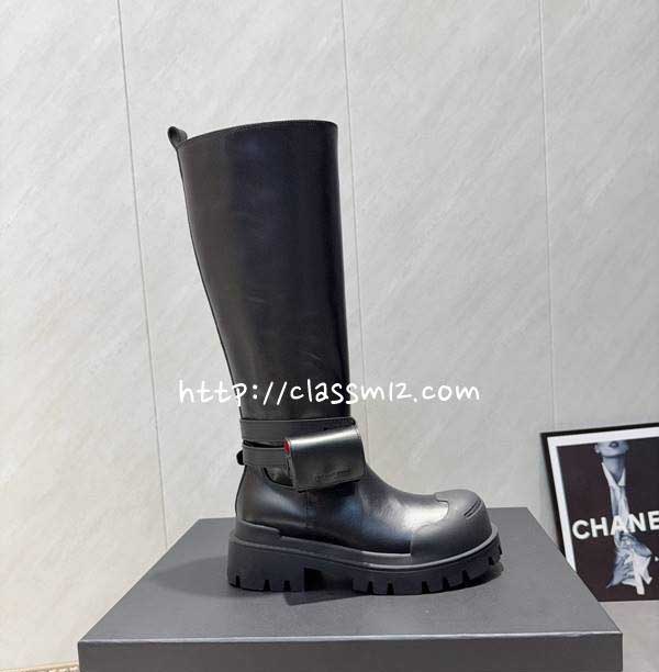 DYMALNOTPY 25 한정판 여성 소가죽 카프스킨 부츠 B5436