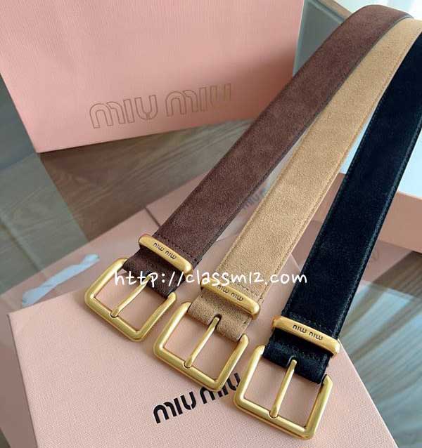 미우미우 25 한정판 3.5cm 벨트 F1311