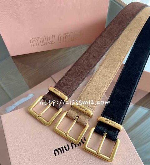 미우미우 25 한정판 3.5cm 벨트 F1311