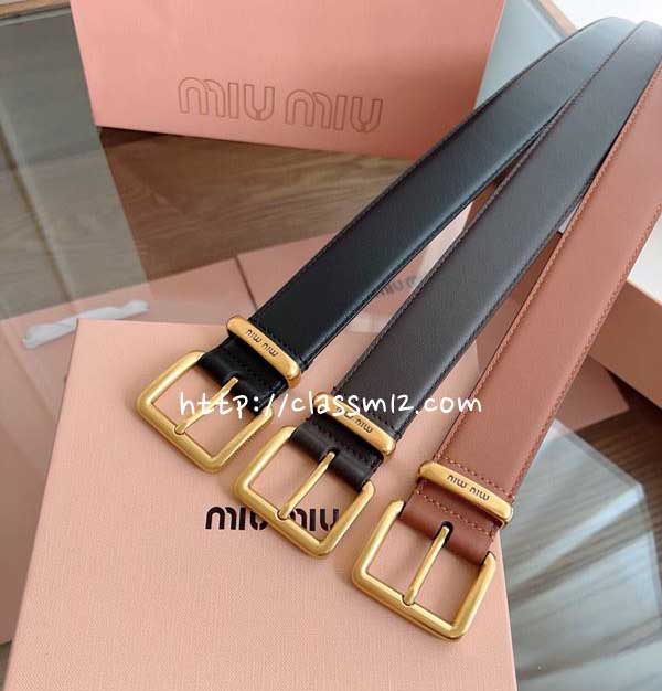 미우미우 25 한정판 3.5cm 벨트 F1312