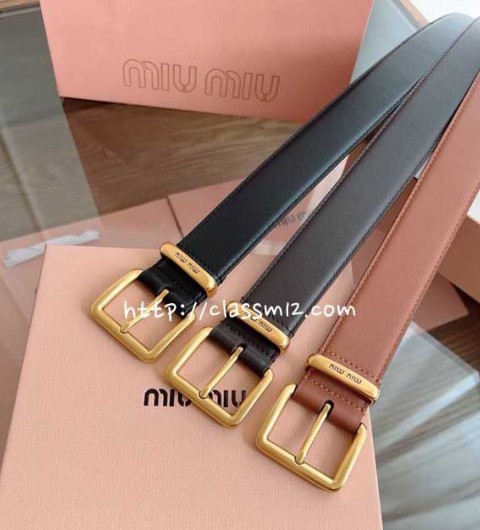 미우미우 25 한정판 3.5cm 벨트 F1312