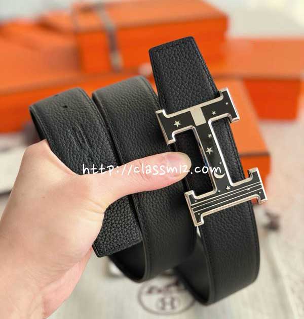 에르메스 25 한정판 양면 3.8cm togo 벨트 F1325