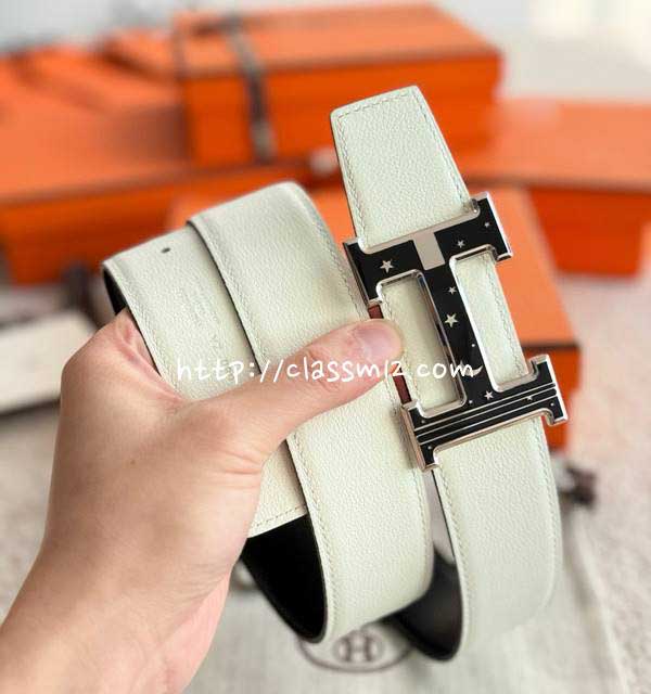 에르메스 25 한정판 양면 3.8cm togo 벨트 F1326