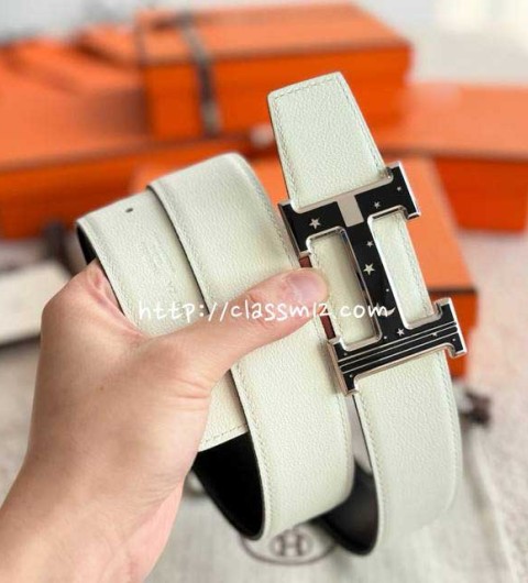 에르메스 25 한정판 양면 3.8cm togo 벨트 F1326