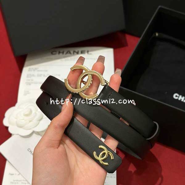 샤넬 25 한정판 여성 2.0cm 벨트 F1327