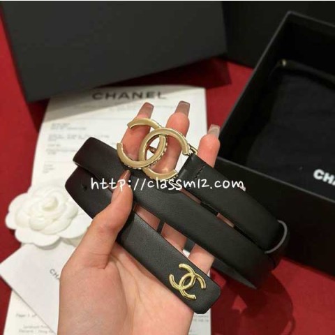 샤넬 25 한정판 여성 2.0cm 벨트 F1327