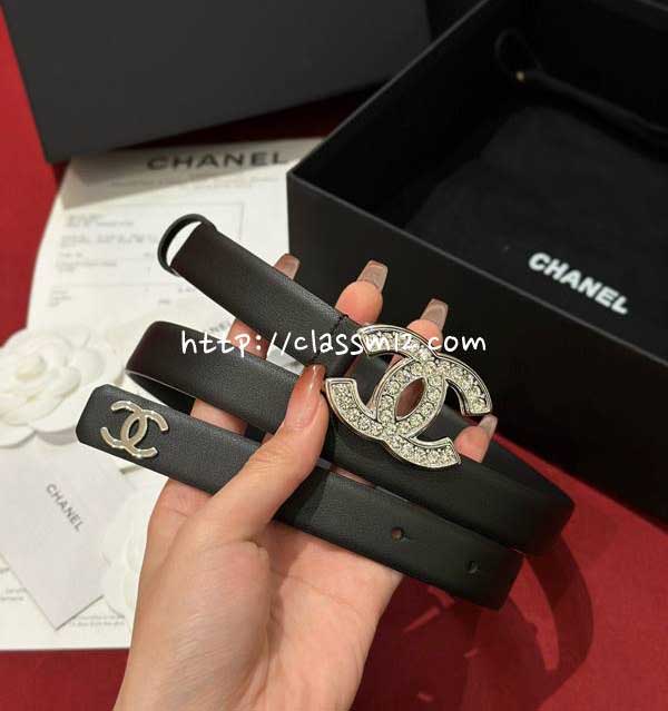 샤넬 25 한정판 여성 2.0cm 벨트 F1328