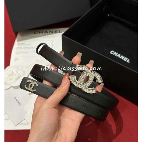 샤넬 25 한정판 여성 2.0cm 벨트 F1328