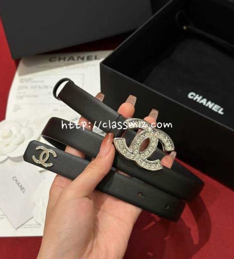 샤넬 25 한정판 여성 2.0cm 벨트 F1328