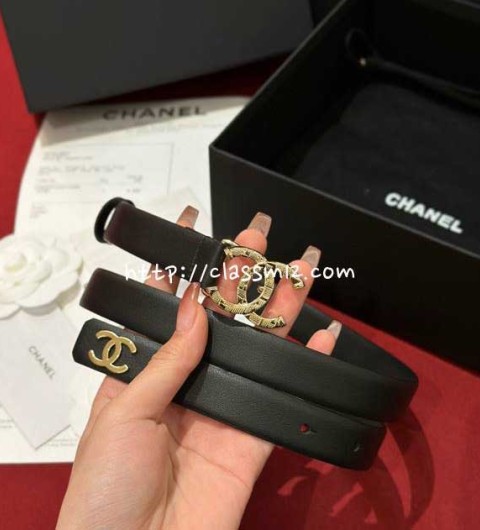 샤넬 25 한정판 여성 2.0cm 벨트 F1329