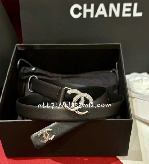 샤넬 25 한정판 여성 2.0cm 벨트 F1332
