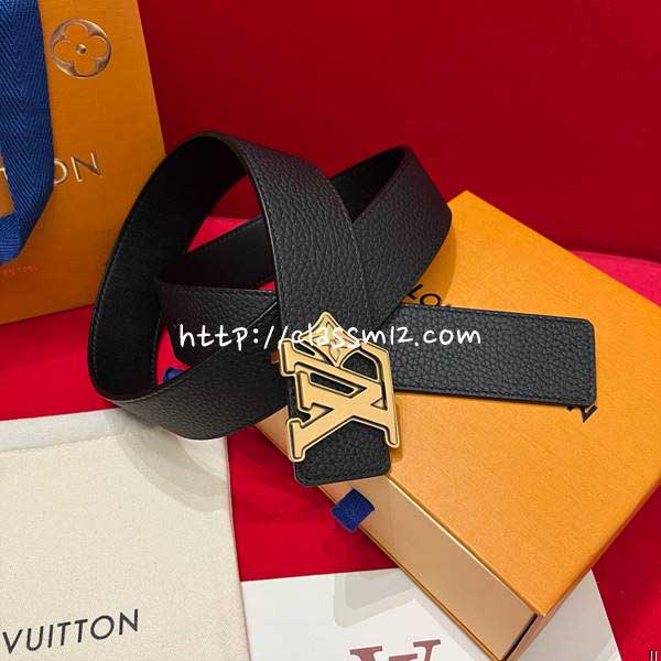 루이비통 25 한정판 4.0cm 소가죽 카프스킨 벨트 F1343