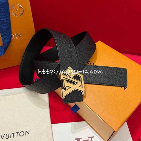루이비통 25 한정판 4.0cm 소가죽 카프스킨 벨트 F1343
