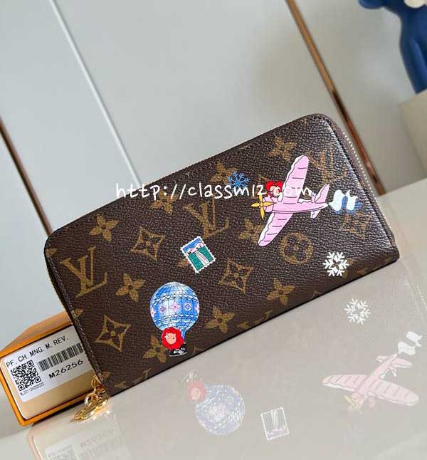 루이비통 25 한정판 M26256 Vivienne Wintery Travel 장지갑 E903