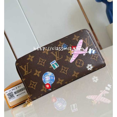 루이비통 25 한정판 M26256 Vivienne Wintery Travel 장지갑 E903