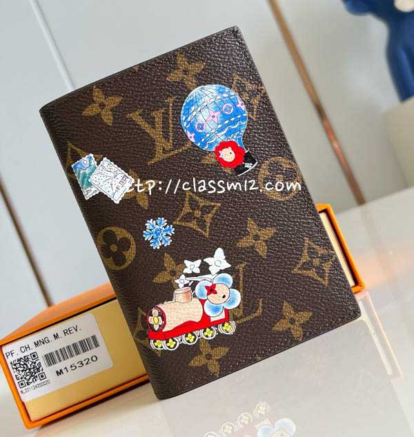 루이비통 25 한정판 M15320 Vivienne Wintery Travel 여권 지갑 E904