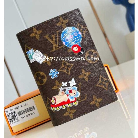 루이비통 25 한정판 M15320 Vivienne Wintery Travel 여권 지갑 E904
