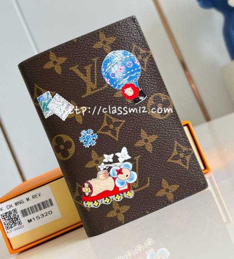 루이비통 25 한정판 M15320 Vivienne Wintery Travel 여권 지갑 E904