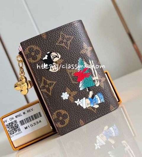 루이비통 25 한정판 M15334 Vivienne Wintery Travel 지갑 E905