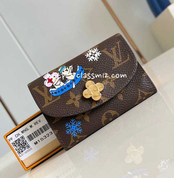 루이비통 25 한정판 M15323 Vivienne Wintery Travel 카드 지갑 E906
