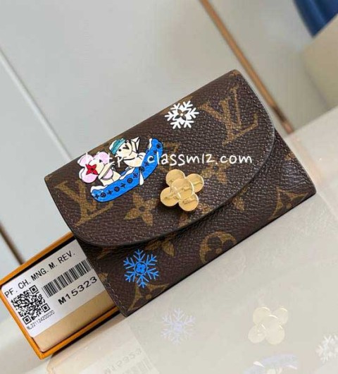루이비통 25 한정판 M15323 Vivienne Wintery Travel 카드 지갑 E906