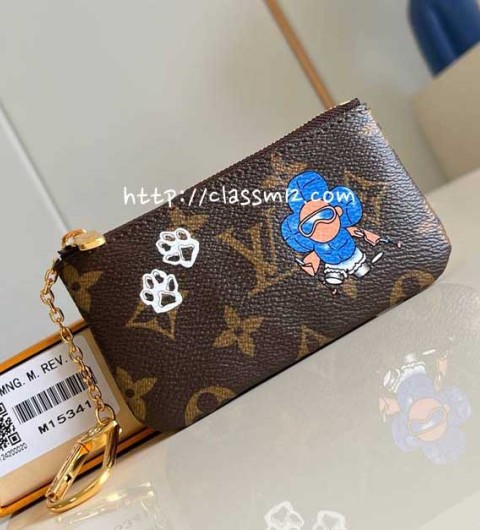 루이비통 25 한정판 M15341 Vivienne Wintery Travel 카드 지갑 E909