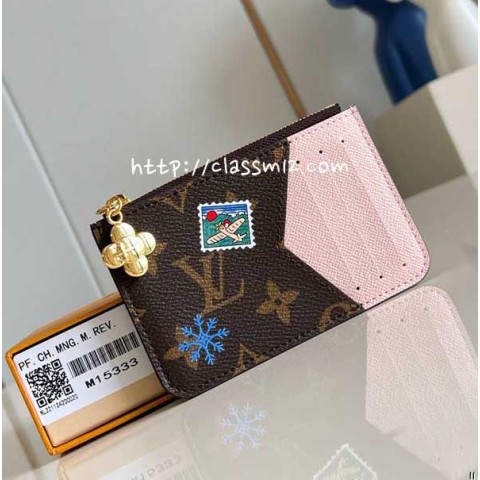 루이비통 25 한정판 M15333 Vivienne Wintery Travel 카드 지갑 E910