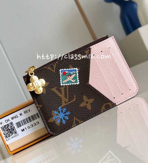 루이비통 25 한정판 M15333 Vivienne Wintery Travel 카드 지갑 E910