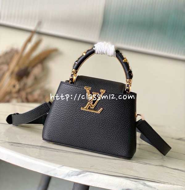 루이비통 25 한정판 M25611 Capucines 소가죽 카프스킨 크로스백 가방 C5912