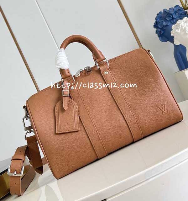루이비통 25 한정판 M25980 Keepall Bandoulière 35 소가죽 카프스킨 크로스백 가방 C5926