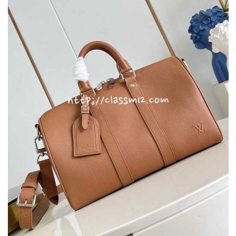 루이비통 25 한정판 M25980 Keepall Bandoulière 35 소가죽 카프스킨 크로스백 가방 C5926